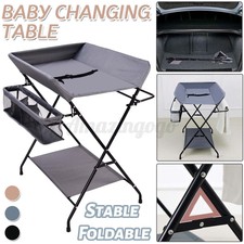 costway baby storage folding diaper changing table