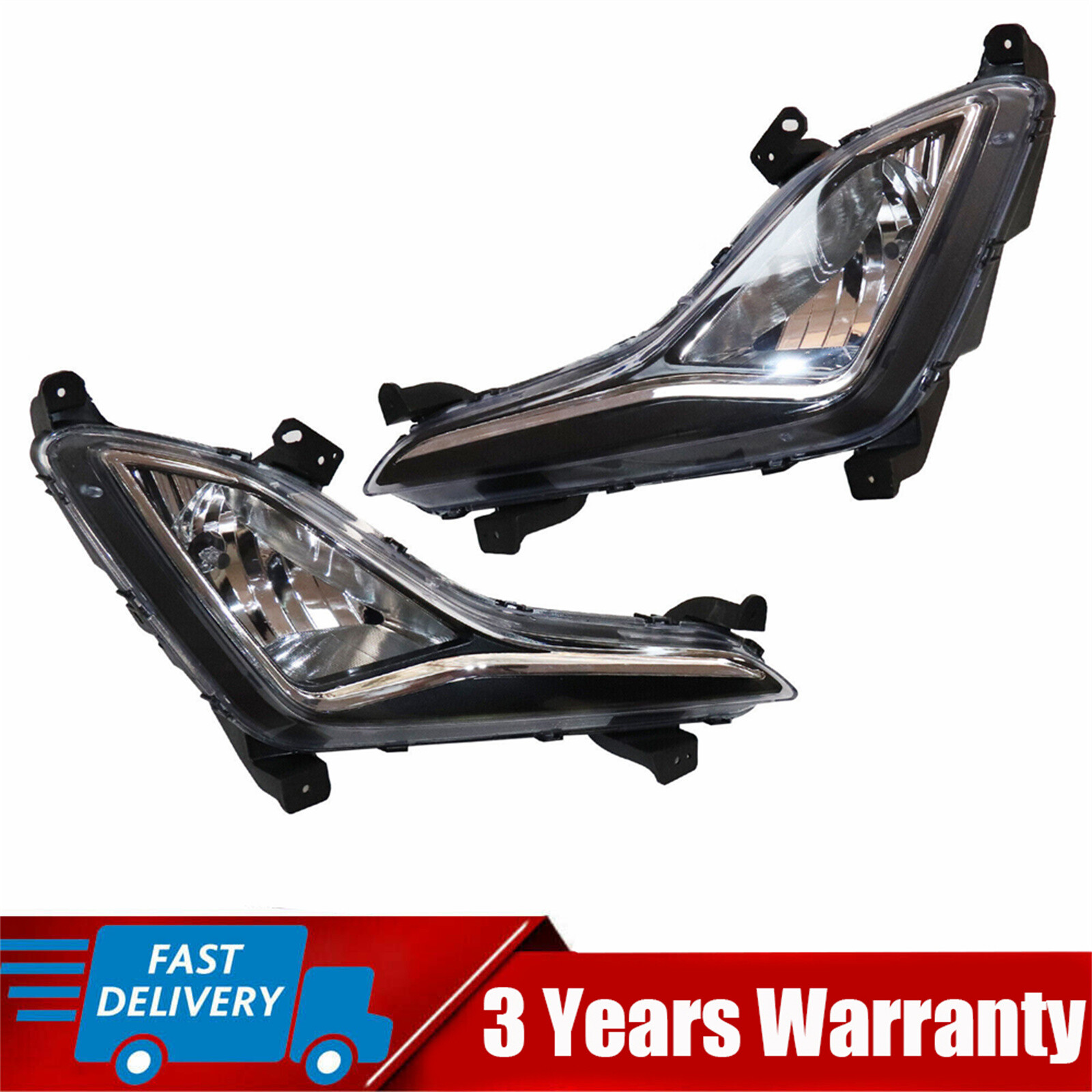 2013-2017 Hyundai Elantra GT Replacement Fog Lights Pair - Left & Right Side Compatible