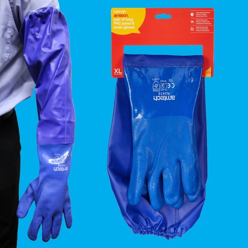 Paar Von Lang PVC Handschuhe ,Sewer,Teich & Rohr Pflege,50cm Ärmel