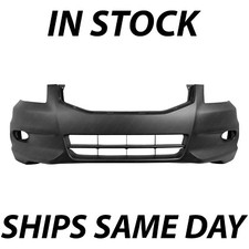 New Primered - Front Bumper Cover Fascia For 2011 2012 Honda Accord 3.5l W Fog