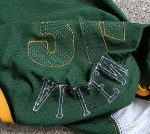 Ray Allen Seattle Supersonics Stitched Nike Jersey Sonics Vintage Green XL +2 - Picture 6 of 8