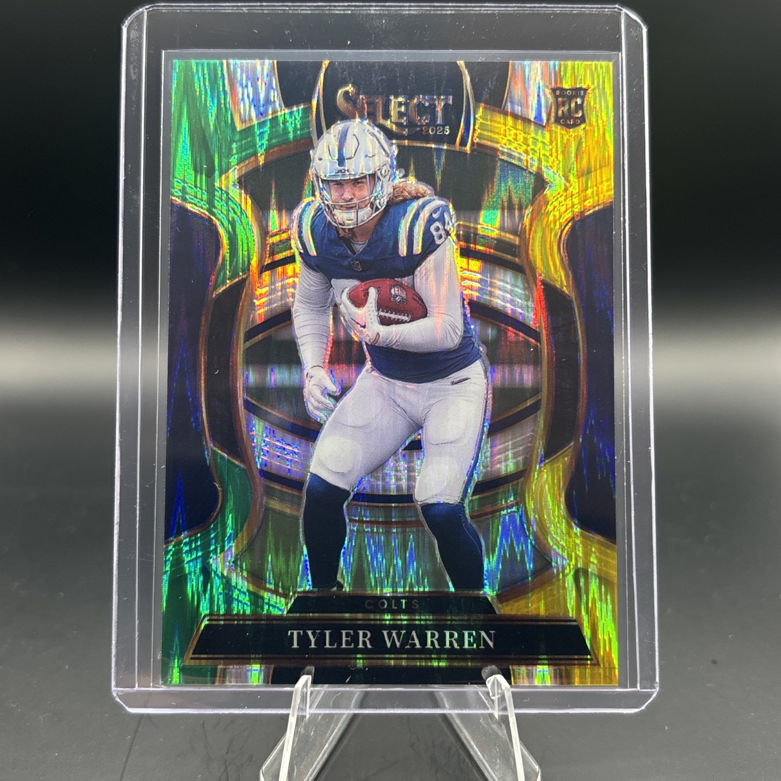 TYLER WARREN 2025 Panini Select Red & Green Shock Prizm Concourse (RC) #33