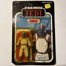 Vintage 1984 Kenner Star Wars Klaatu Skiff ROTJ 77 Cardback