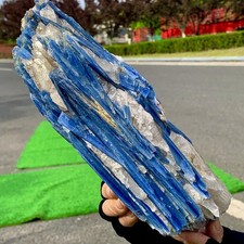 4.79LB Rare!! Natural beautiful Blue KYANITE with Quartz Crystal Specimen Rough