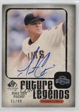 2008 SP Legendary Cuts Future Legends Signatures 51/98 Matt Cain #FL-MC Auto n8a