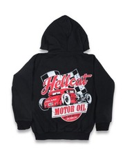 BN PUNK ROCK BABY KIDS HOODIE JACKET MOTOR OIL GREASER ROCKABILLY WARS 2-10 YRS