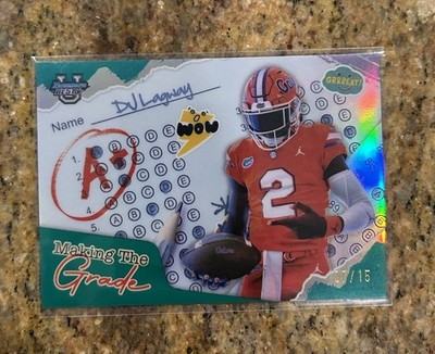 DJ LAGWAY 2024 BOWMAN U BEST MAKING THE GRADE TEAL #/15 ROOKIE CARD MG-14