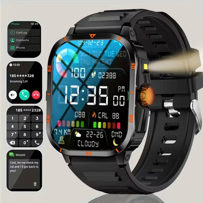 Men's Smart Watch   2.01'' HD Touchscreen | Bluetooth Calling | Multi-Sport Fitne
