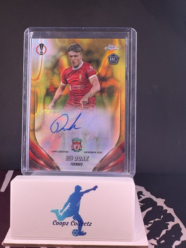 Ben Doak RC Liverpool/Bournemouth Gold Lava Auto SP! Topps Chrome UCC 2023-2024