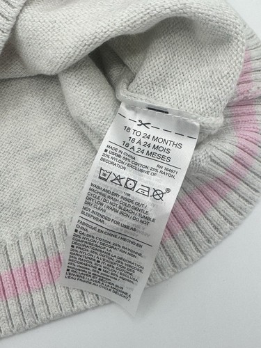 Maglione rosa coniglietto pasquale Janie and Jack nuovo con etichette, 18-24 mesi prezzo al dettaglio consigliato $54 esaurito - Foto 4 di 6