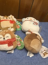 NWT-Holiday Squishmallows. Total Of 4! “, Manny, Darla, Dawn,Maurice