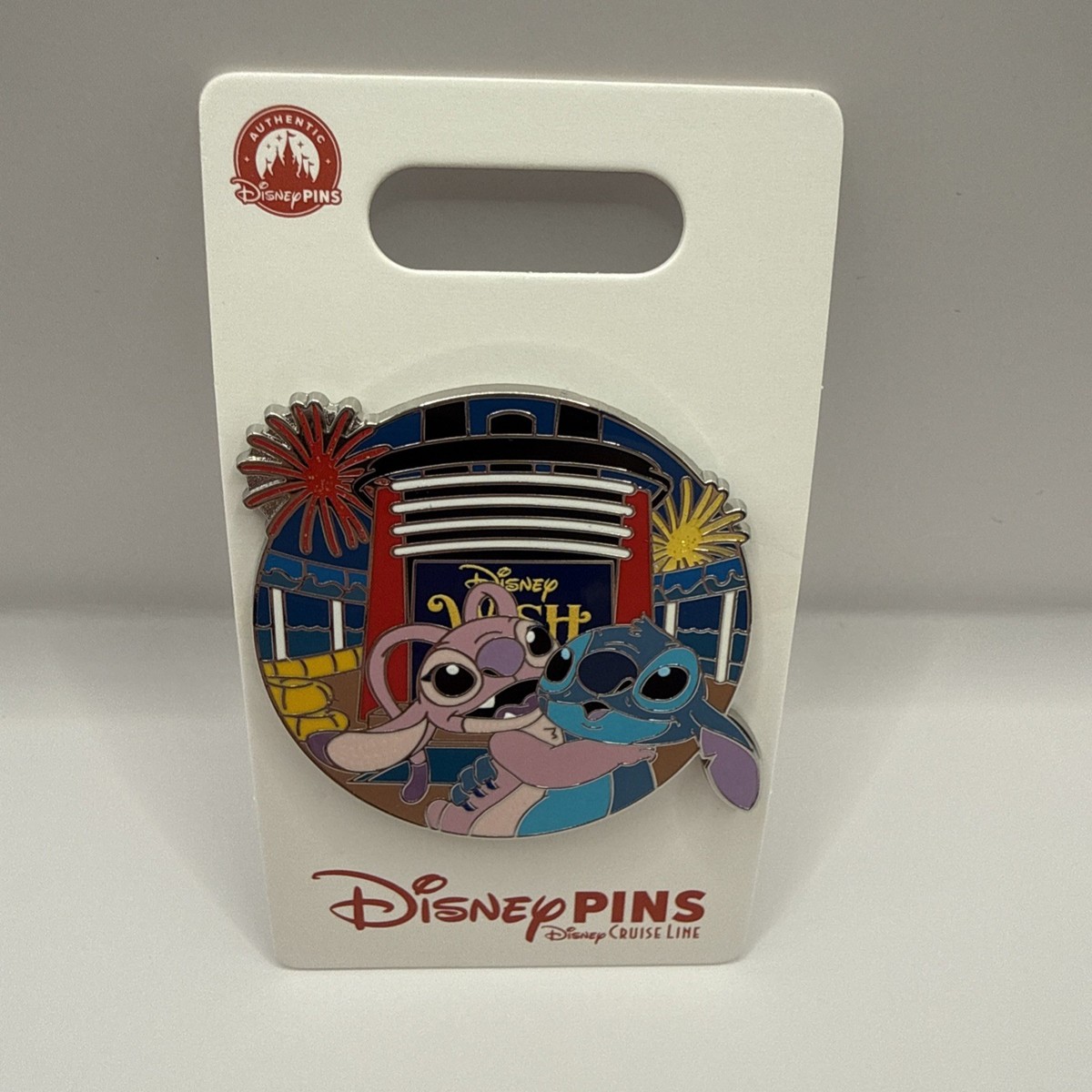 NEW) 2026 DCL Disney Cruise Line Wish Stitch & Angel Fireworks Pin