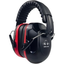 SAFEBUILDER Safety Ear Muffs SNR 33dB One Size For All, 1-black Combine Red