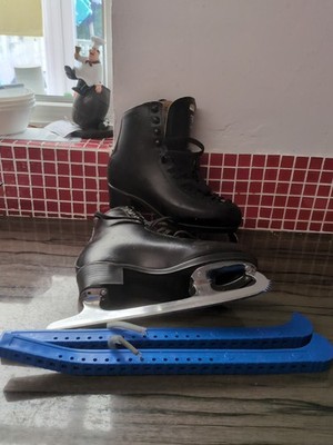 Risport Laser Black Schlittschuhe Eiskunstlaufschuhe Größe EU 35 UK 2,5/3 Mk Blades