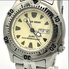 Vintage Seiko Alba Aqua Gear Divers Luminous Dial Japan Quartz Watch