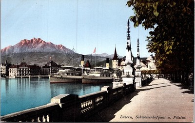 Mount Pilatus  From Lucern Luzern Switzerland UNP Postcard XH8