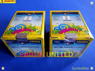 Panini★WM 2014 WC 14 World Cup★2x Box/Display 100 Tüten OVP/sealed MEGA RAR