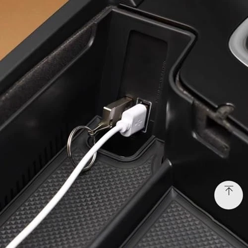 Center console organizer tray compatible with Volvo XC60 XC90 2015-2023 black - Image 4 of 4