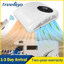 Treeligo 12V Camper RV Air Conditioner Heat and Cool Rooftop AC Unit RV Electric
