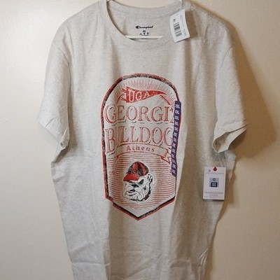Champion Georgia Bulldogs Natural 2XL Men's Graphic Short Sleeve Crew Neck Shirt