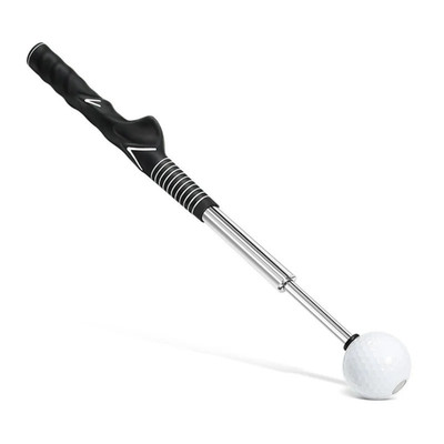 Golf Swing Trainer Aid Retractable Telescopic Practice Grip Tempo Rhythm Tool