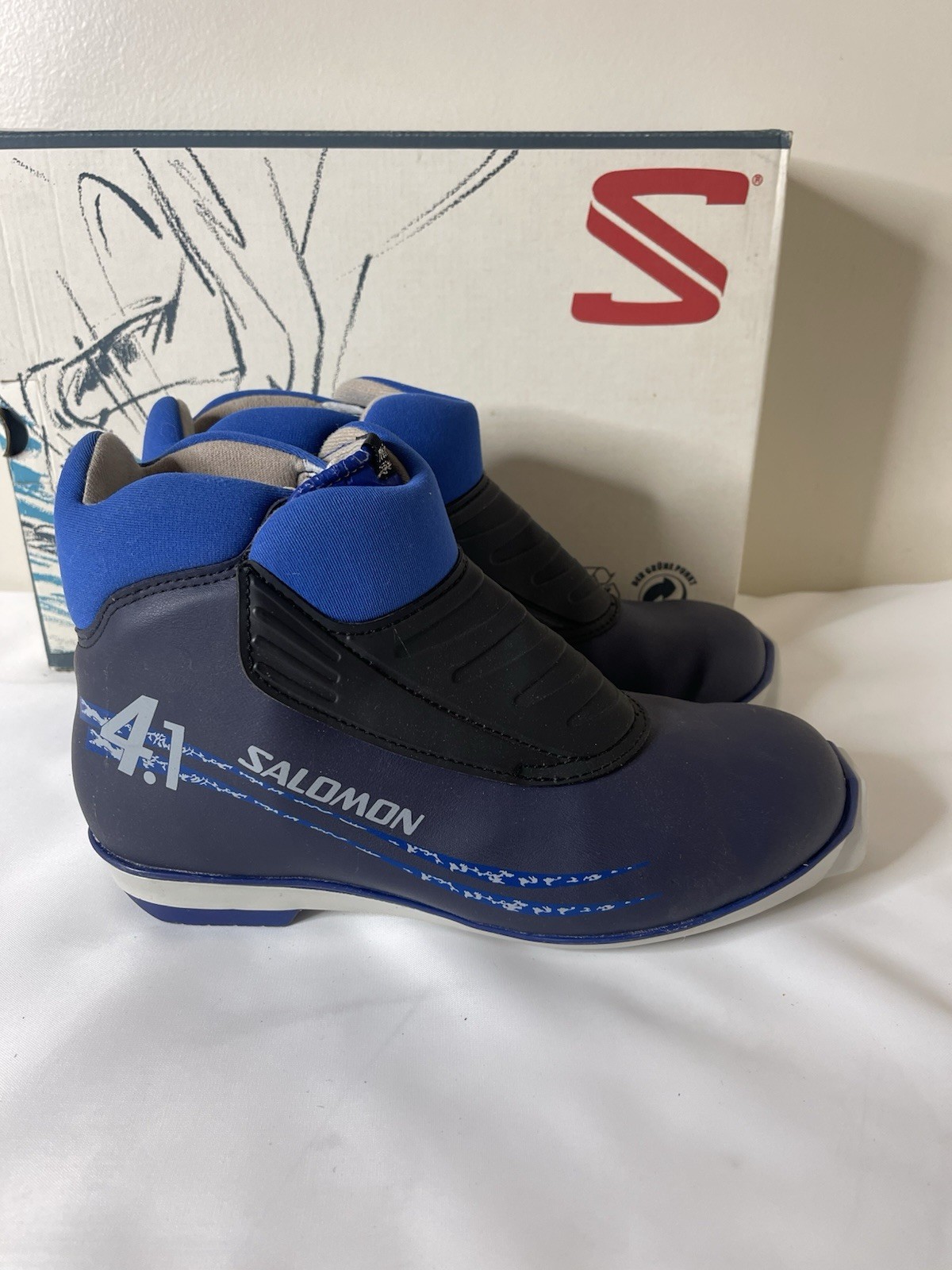 Scarpe scarponi da sci di fondo Salomon 4.1 uomo blu taglia EU 42 US 9