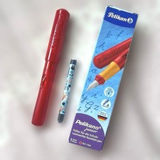 Pluma Estilográfica Pelikan Pelikano Junior Roja - Pluma Ergonómica de Aprendizaje Alemania