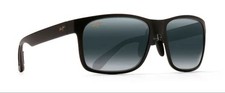 Maui Jim 259 Red Sands Rectangular Sunglasses 432-2M - Black