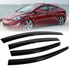 For 2011-2016 Hyundai Elantra Jdm Mugen Style Window Visor Vent Sun Rain Guards
