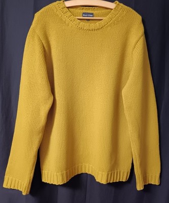Strickpullover MARC O'POLO 100% Wolle Senf Gr. L (44/46) - beachte Maße unten!