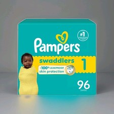Pampers Baby Diapers - Swaddlers - Size 1, 96 Count