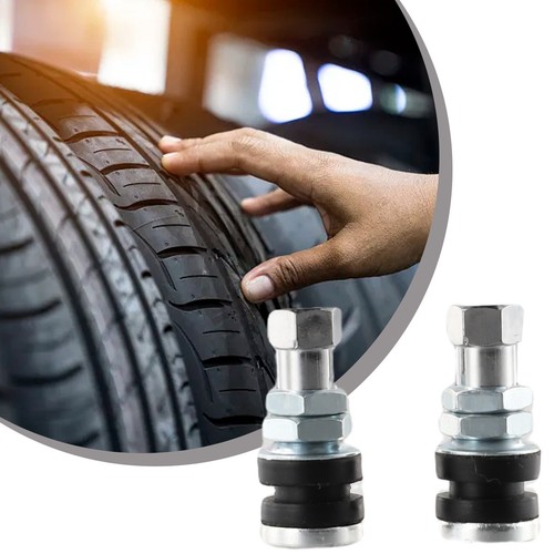 Upgrade Your Tires with 2pcs Short Size Vacuum Tire Valve Stems Silver - Picture 2 of 14