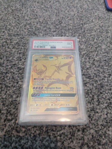Pokémon TCG Lunala GX Ultra Prism 172/156 Holo Secret Rare Mint PSA 9 - Picture 1 of 7