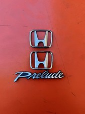 1993-1996 Oem Honda Prelude Dohc Vtec H22 H Front And Back Trunks Emblem 1993-1996 Oem Honda Prelude Dohc Vtec H22 H Front And Back Trunks Emblem