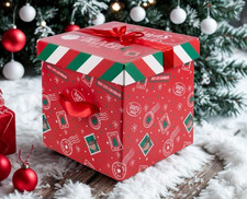 Image of Christmas Eve Box Flat Pack Gift Box Alphabet Stickers Included