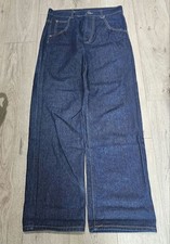 Solo Indigo Baggy Denim Jeans 90s-00s Vintage W42, 35 Inseam, Used