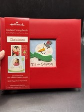 Hallmark Instant Scrapbook Christmas 20 Designed Embellished Pages Album New