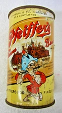 Vtg PFEIFFER'S BEER CAN Straight Steel FLAT TOP USBC 113-40 INTERNAL REVENUE TAX