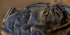 Genuine Leather Ladies' Tote Bag Textured Leather Double Shoulder Handbag