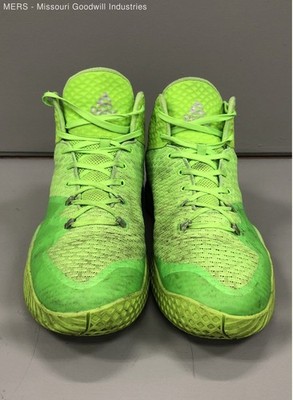 Peak Taichi Neon Green High Top Basketball Shoes Men's Size 14