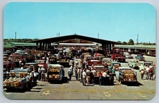 Benton Harbor Fruit Market Michigan Retail Section West Side 1964 Postcard MI.