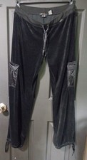 BCBG Max Azria Women's L Velour Sweatpants