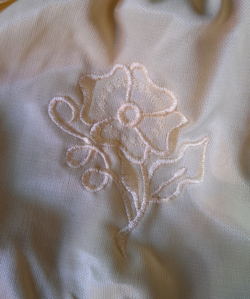 NWT Vtg 90s Rene Rofe Brief Panty Size 10 Yellow Embroidered Flower | eBay