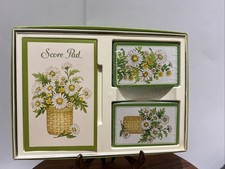 Vintage Hallmark Daisy Bridge Card Set - Still Sealed!