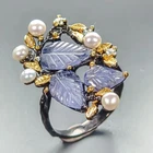 Fine Art jewelry Natural Tanzanite Ring 925 Sterling Silver Size 7.25 /R463984