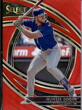 2020 Panini Select Hunter Dozier Red /199 Kansas City Royals #142