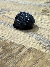Lego Black Minifigure, hair swept back Tousled R11 Parts and pieces 61183