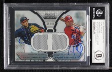 BAS 2011 Bowman Sterling Refractor 65/99 Ryan Zimmerman Danny Espinosa Auto ow6