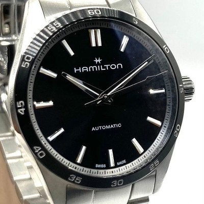 Hamilton Jazzmaster Auto Chronograph H362050 Stainless Steel Watch Box Used