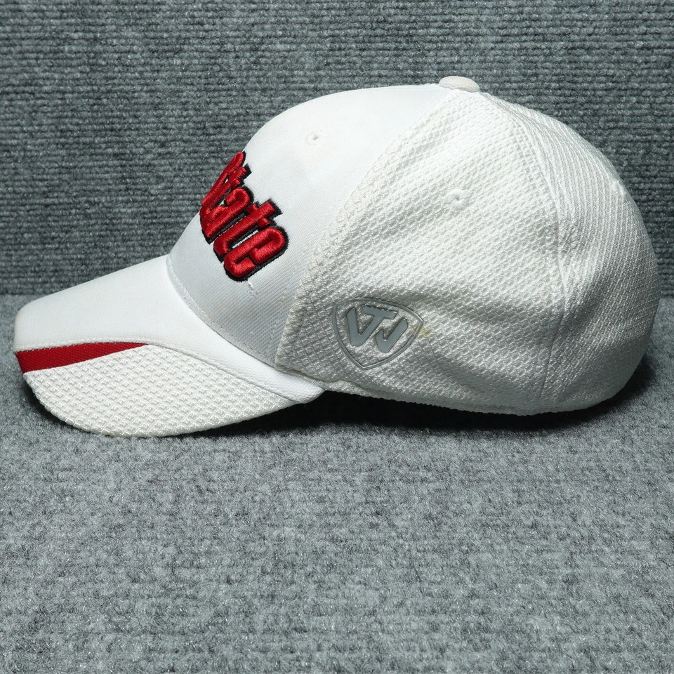 Ball State Cardinals Hat Cap Fitted Mens White One Size NCAA Baseball College - Image 2 of 4